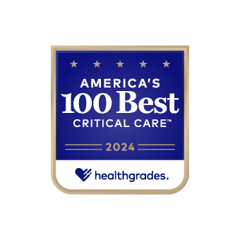 Healthgrades 100 Best Hospital Critical Care award #11