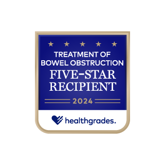 Healthgrades Treatment of Bowel Obstruction 5 Star award #19