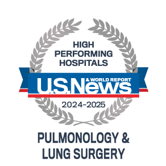 US News High Performing Pulmonology and Lung Surgery award #11